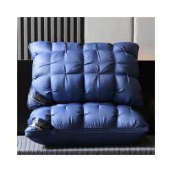 Twist-Feather Down Alternative Pillow | Washable, Cervical Support, Non-Sagging for Home & Dorm