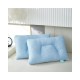 Cooling Silk Neck Support Pillow with Hypoallergenic Down Alternative Fill