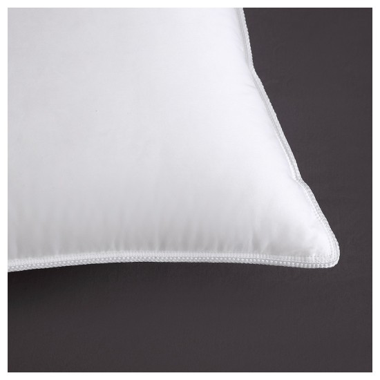 Royal Hotel Medium Firm Down Pillow, 500 Thread Count 100% Cotton, Medium Firm Pillows, Set of 2