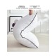 High Resilience Pillow with Down Alternative Fill - Compressible for Travel and Storage
