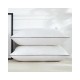 High Resilience Pillow with Down Alternative Fill - Compressible for Travel and Storage