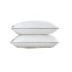 High Resilience Pillow with Down Alternative Fill - Compressible for Travel and Storage