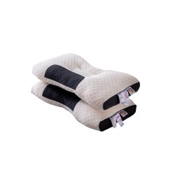 Knitted Ergonomic Neck Support Pillow for Home and Spa