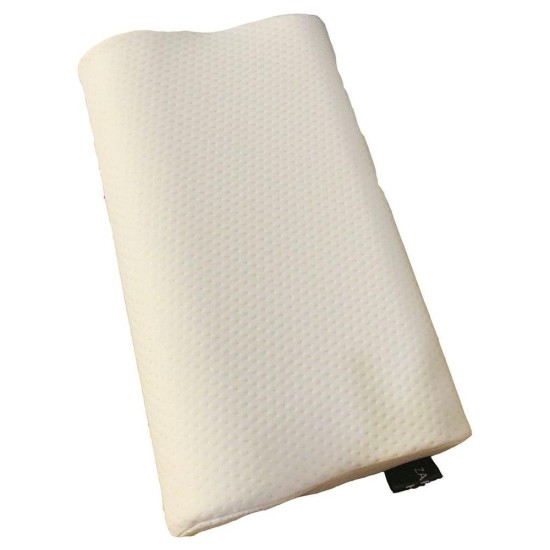 Memory Foam Pillow for Neck Pain Relief - Contoured Cervical Support Pillow with Latex Comfort Layer
