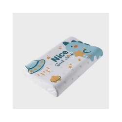 Natural Latex Pillow for Kids - Ergonomic Neck Support with Fun Cartoon Designs