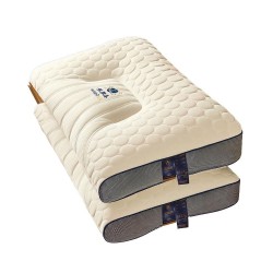 Natural Latex Pillow with Breathable Core and Neck Support