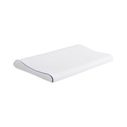 Natural Latex Pillow - Low Profile Thin Pillow for Men, Women & Students, Neck Support & Sleep Relief