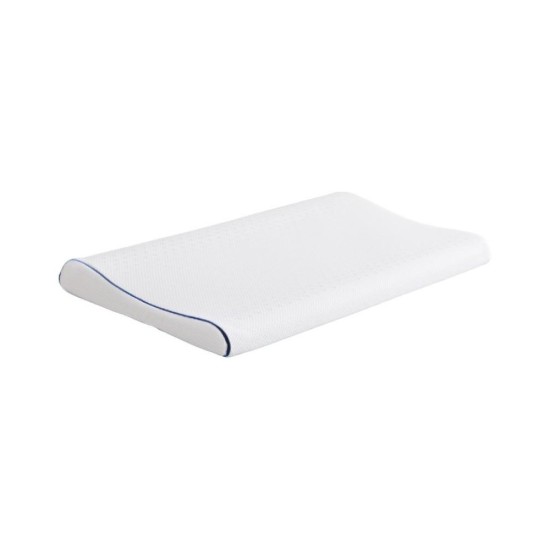 Natural Latex Pillow - Low Profile Thin Pillow for Men, Women & Students, Neck Support & Sleep Relief