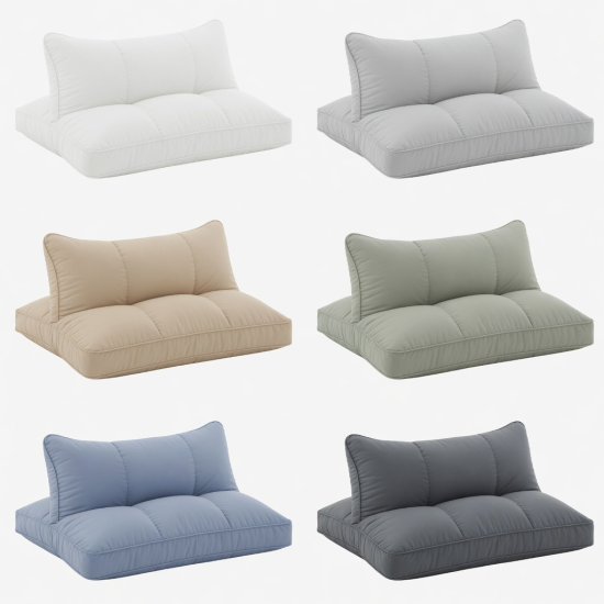 Hotel Quality Pillow with Latex Quilting and Feather Down Alternative for Neck Support