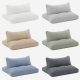 Hotel Quality Pillow with Latex Quilting and Feather Down Alternative for Neck Support